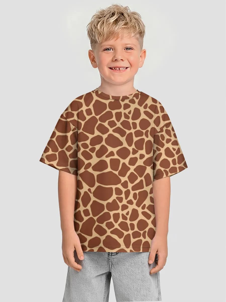 Boys' oversized cotton T-shirt