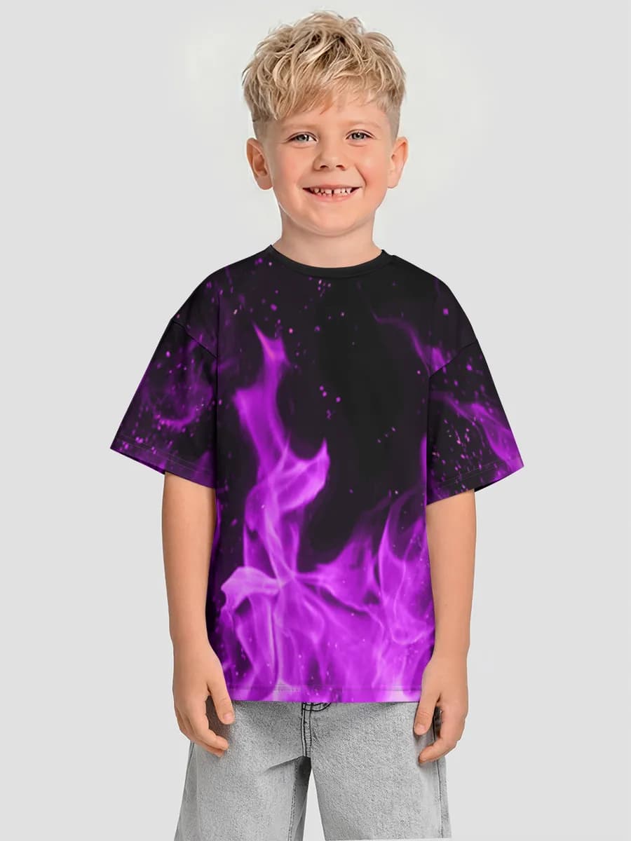 男の子 ビッグシルエット コットンTシャツ