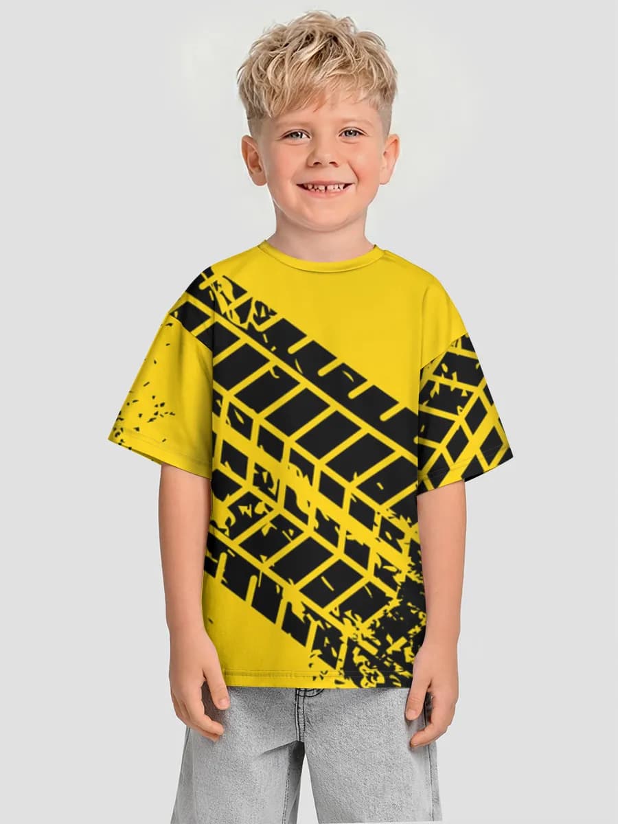 Boys' oversized cotton T-shirt