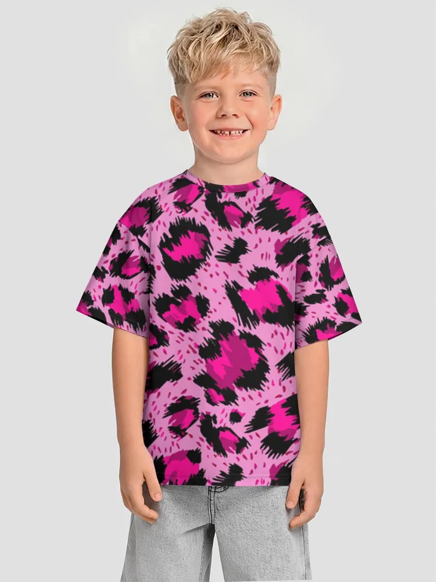 Oversized Baumwoll-T-Shirt Jungen