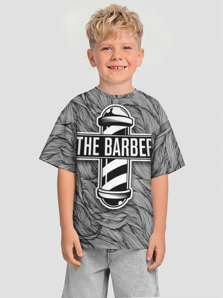 Boys' oversized cotton T-shirt