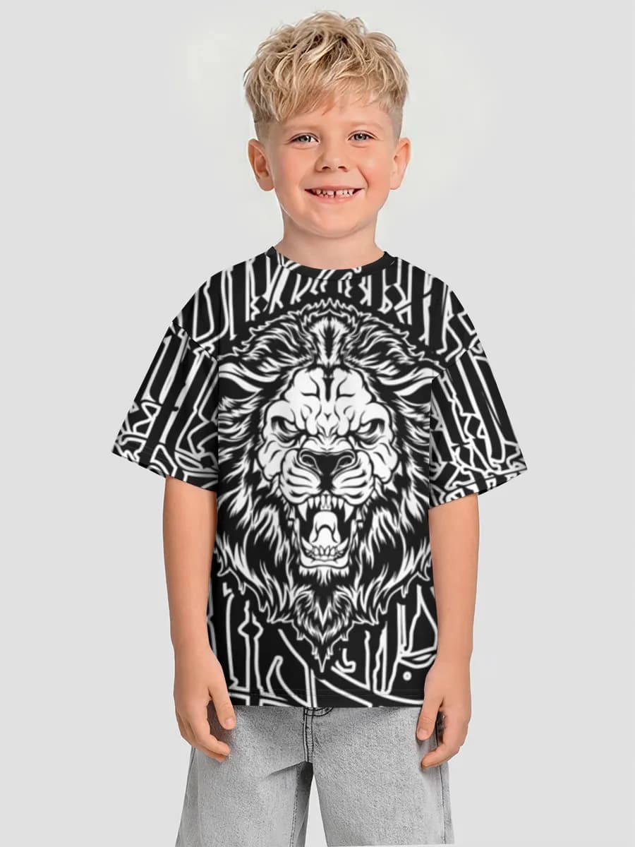 男の子 ビッグシルエット コットンTシャツ