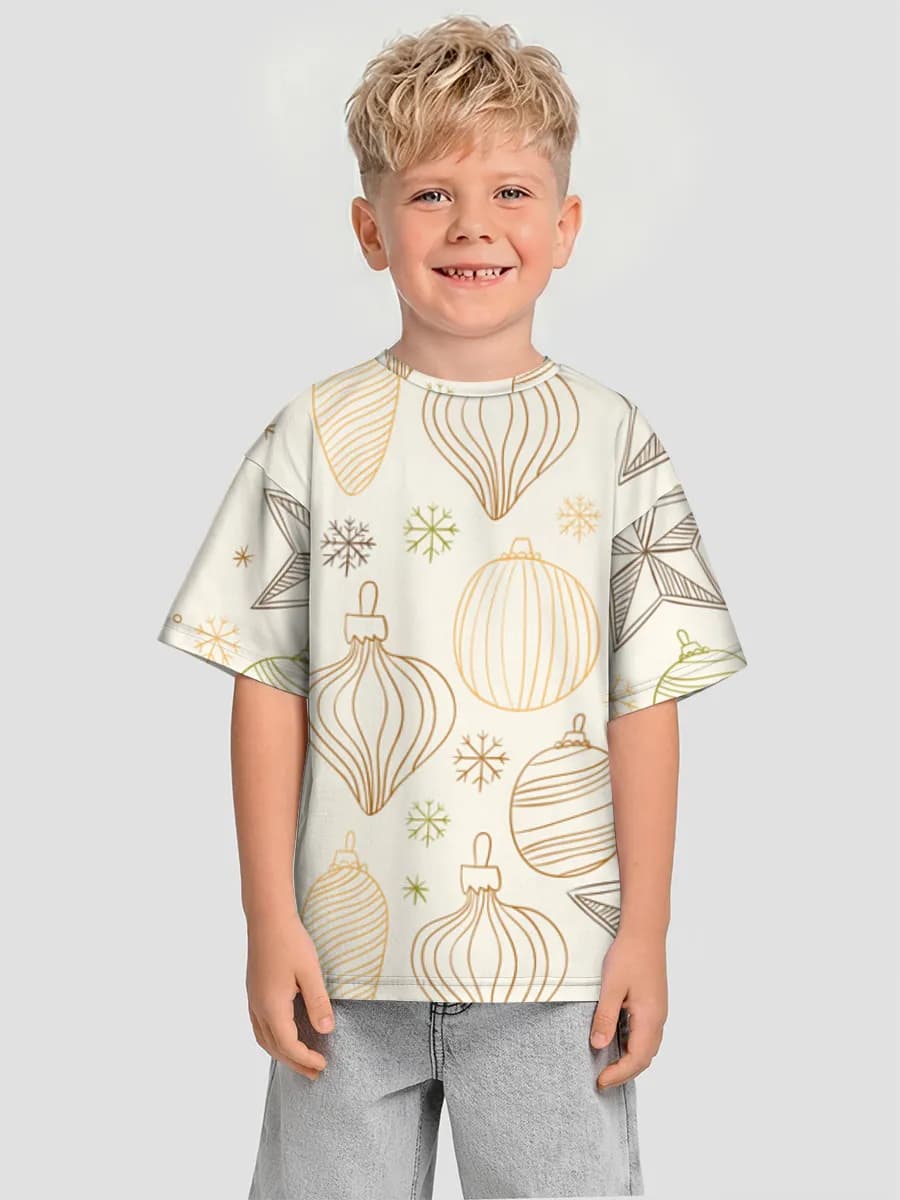 Boys' oversized cotton T-shirt