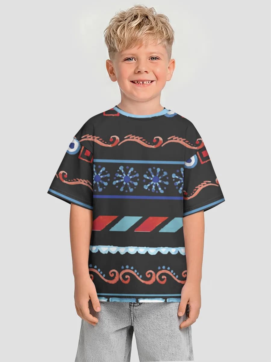 Oversized Baumwoll-T-Shirt Jungen