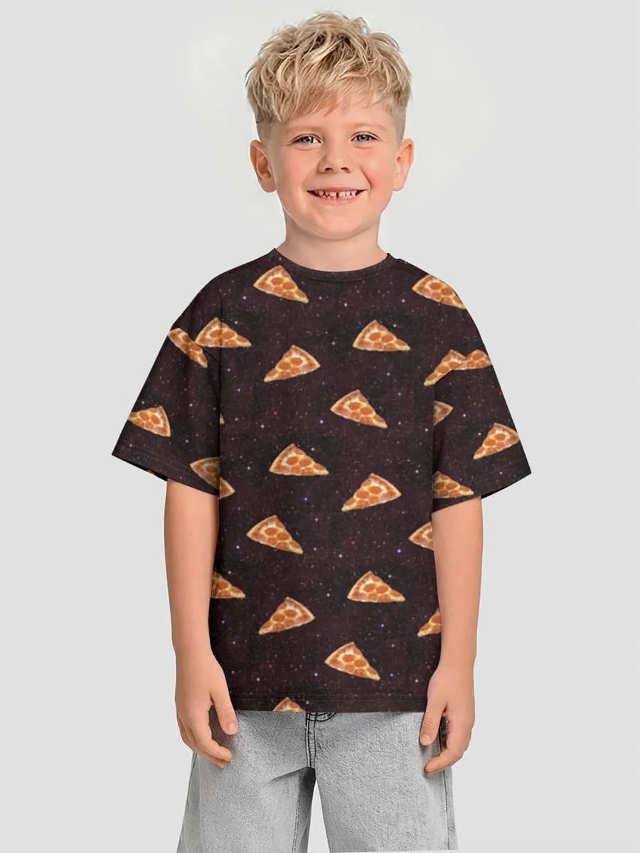 Boys' oversized cotton T-shirt