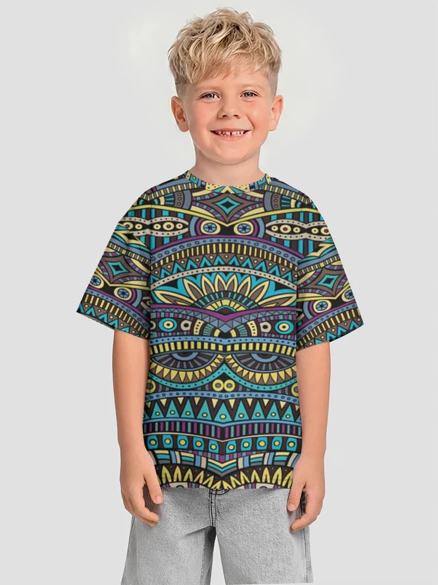 Oversized Baumwoll-T-Shirt Jungen