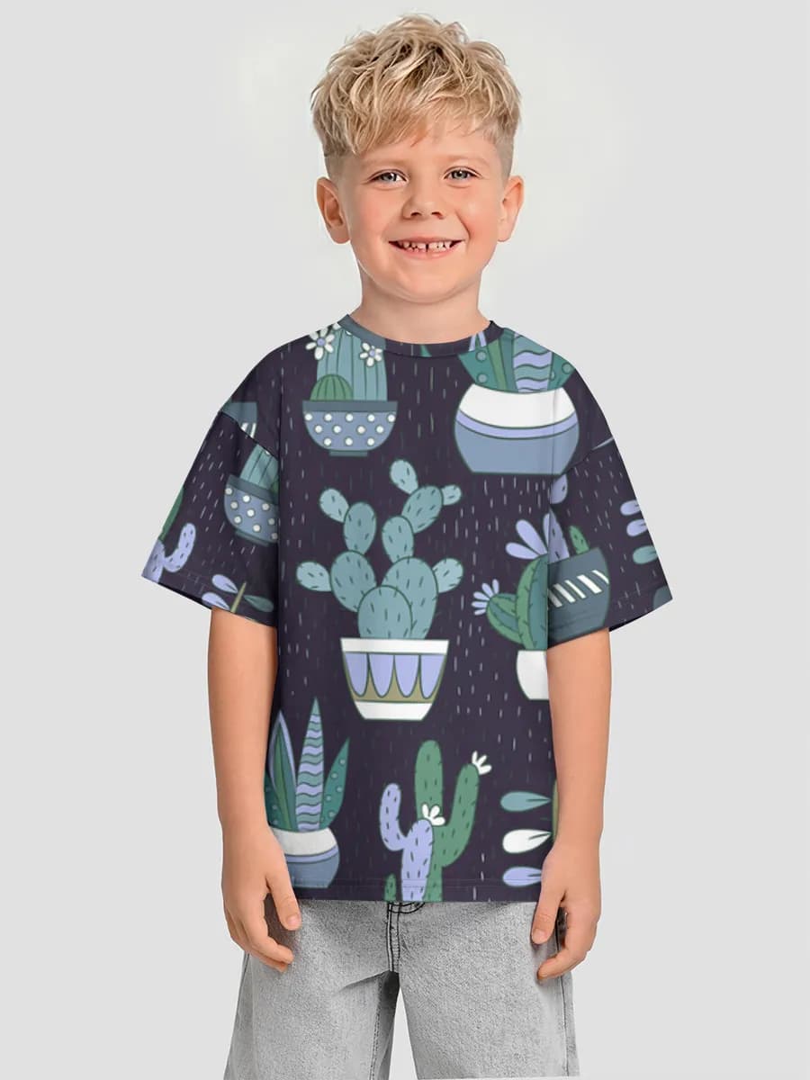 Camiseta Oversize de Algodón Niño
