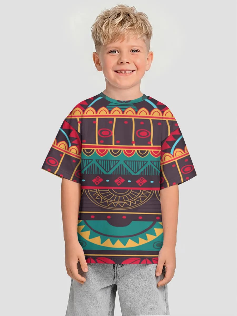Oversized Baumwoll-T-Shirt Jungen
