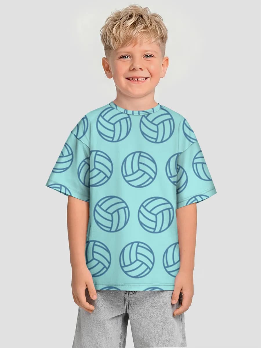 Oversized Baumwoll-T-Shirt Jungen