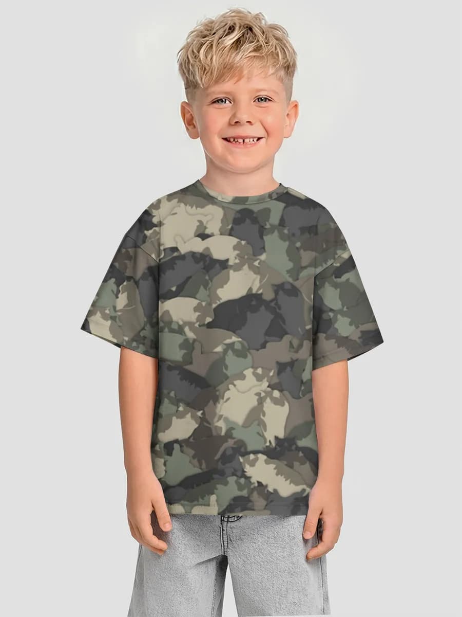 男の子 ビッグシルエット コットンTシャツ