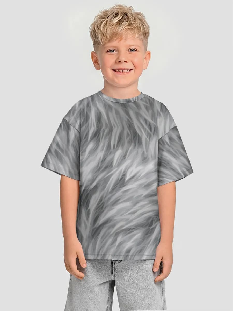 Oversized Baumwoll-T-Shirt Jungen