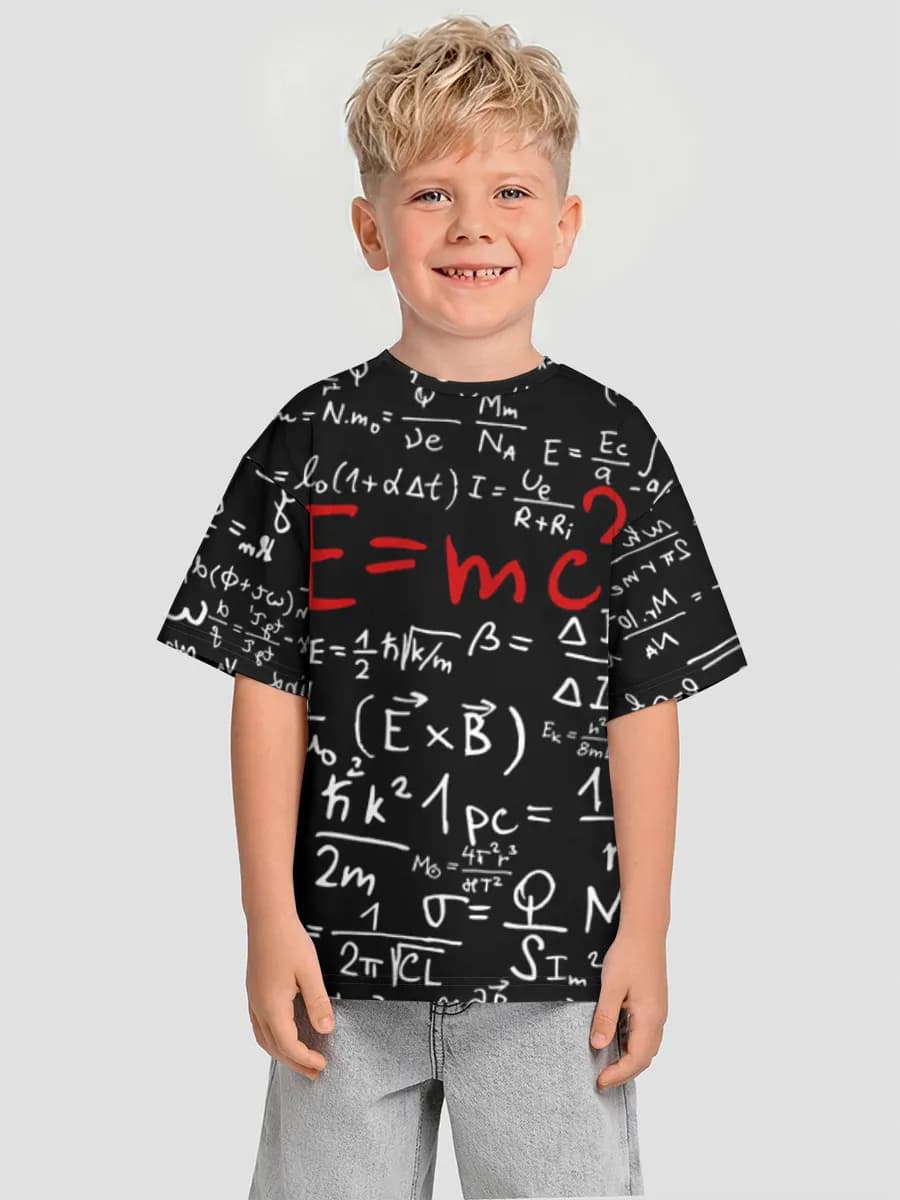Boys' oversized cotton T-shirt