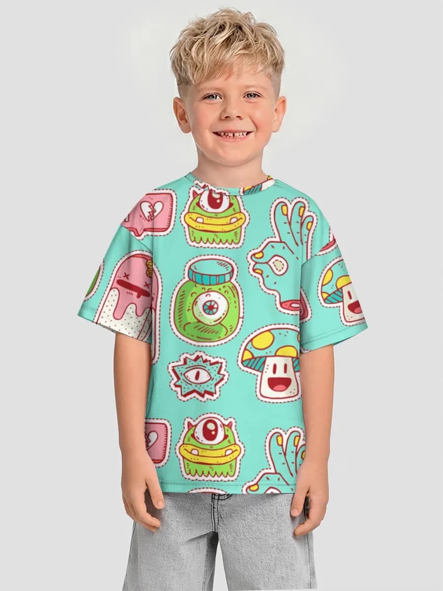 T-shirt coton oversize garçon
