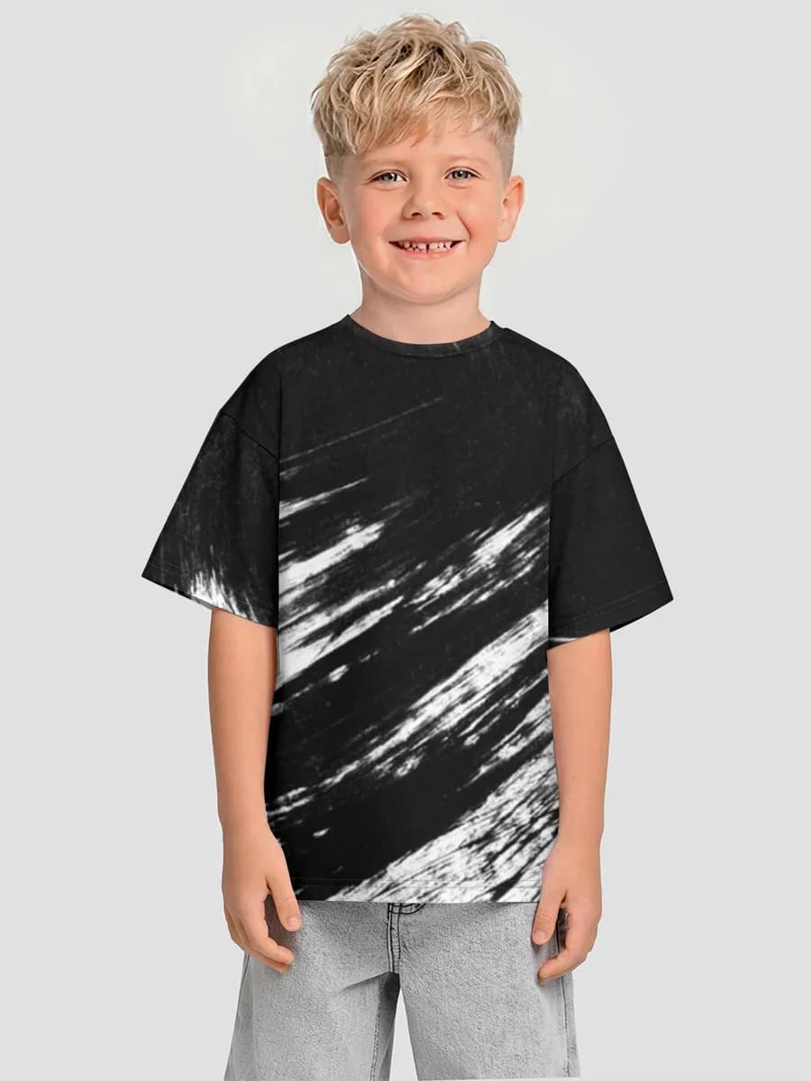 Boys' oversized cotton T-shirt