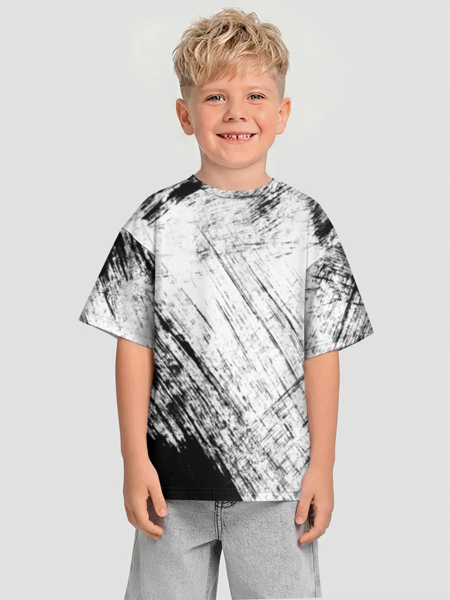 男の子 ビッグシルエット コットンTシャツ