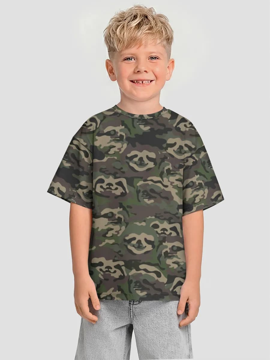男の子 ビッグシルエット コットンTシャツ