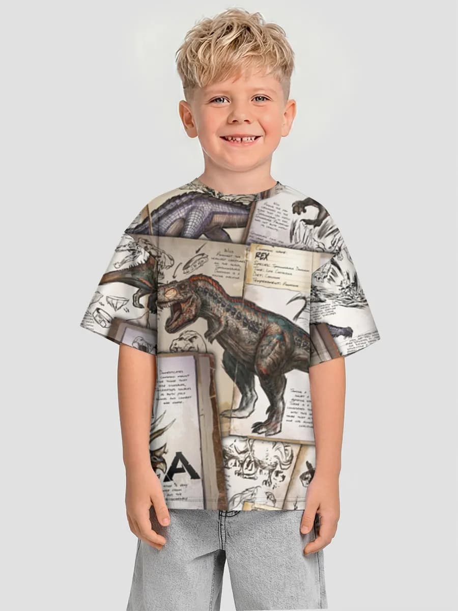 Boys' oversized cotton T-shirt