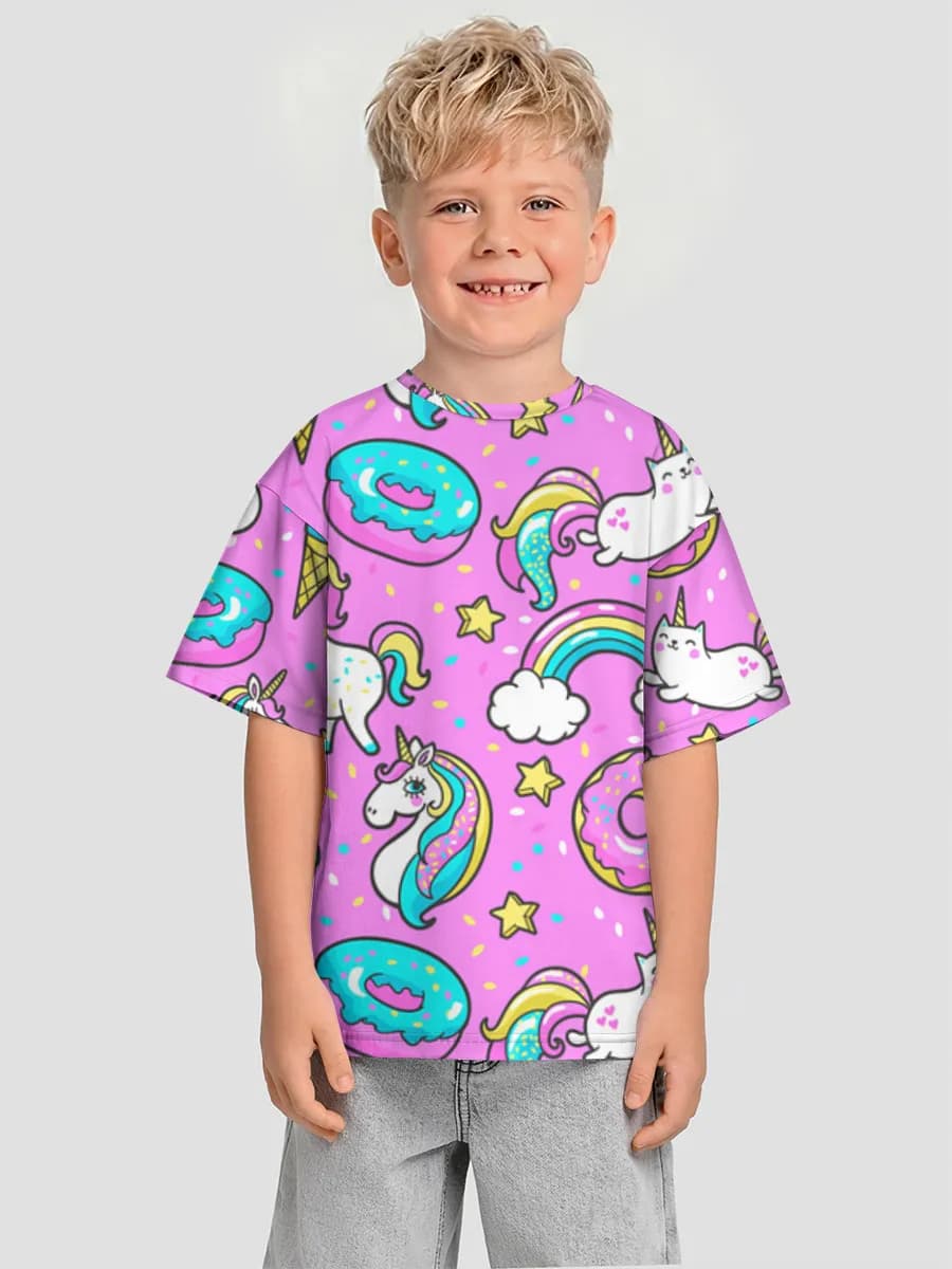 Camiseta Oversize de Algodón Niño