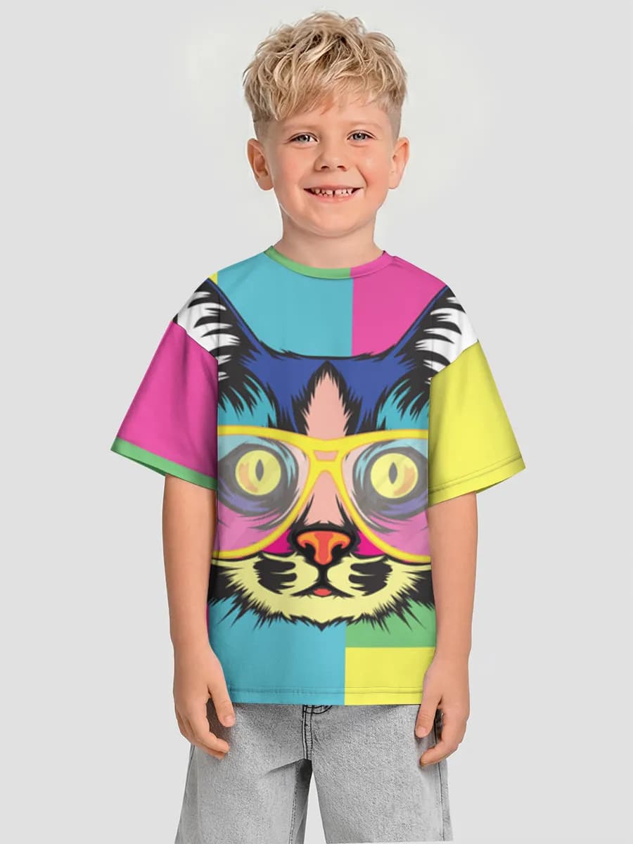 男の子 ビッグシルエット コットンTシャツ