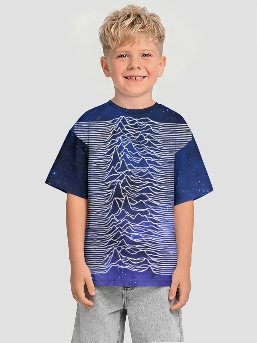 Boys' oversized cotton T-shirt