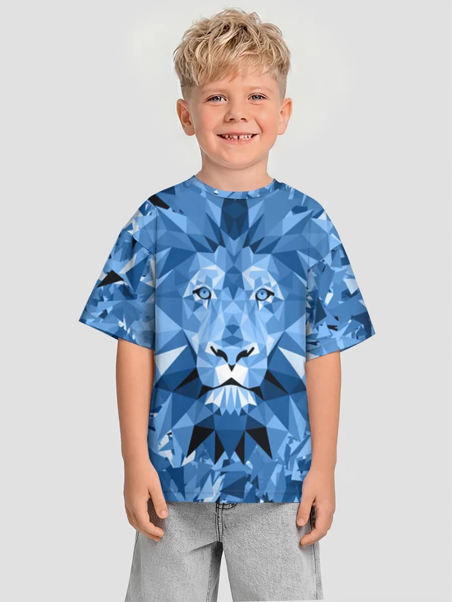 Oversized Baumwoll-T-Shirt Jungen