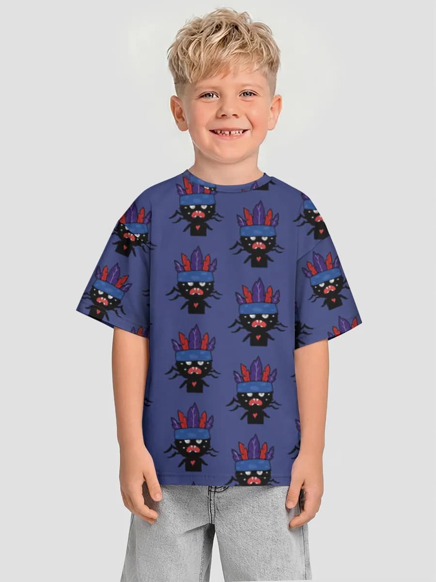 Boys' oversized cotton T-shirt