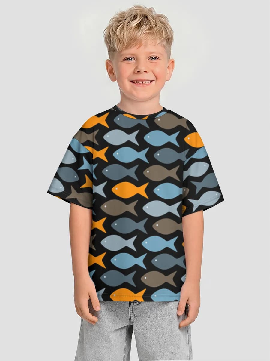 T-shirt coton oversize garçon