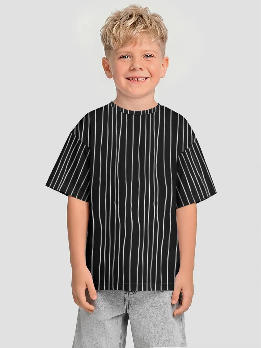 Boys' oversized cotton T-shirt