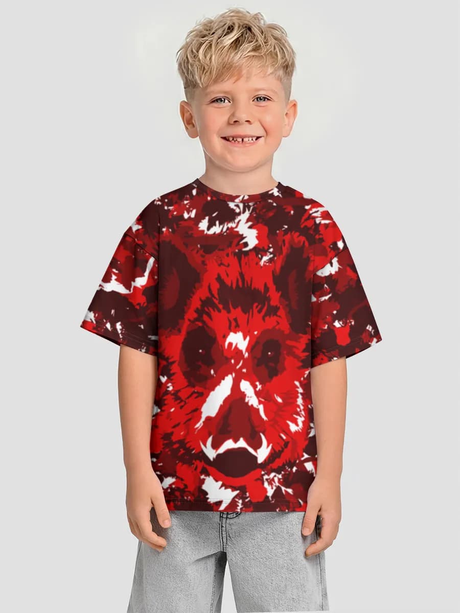 Boys' oversized cotton T-shirt