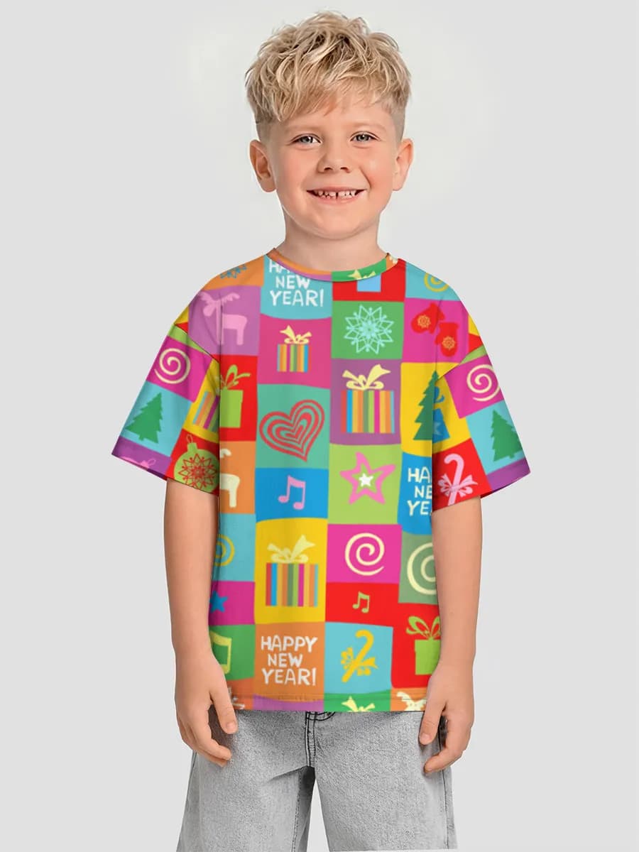 Oversized Baumwoll-T-Shirt Jungen