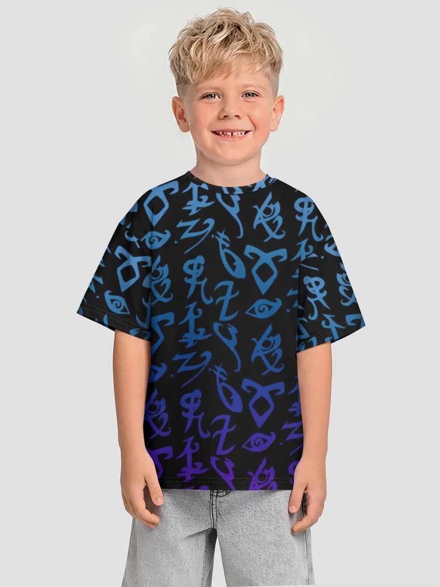 Oversized Baumwoll-T-Shirt Jungen
