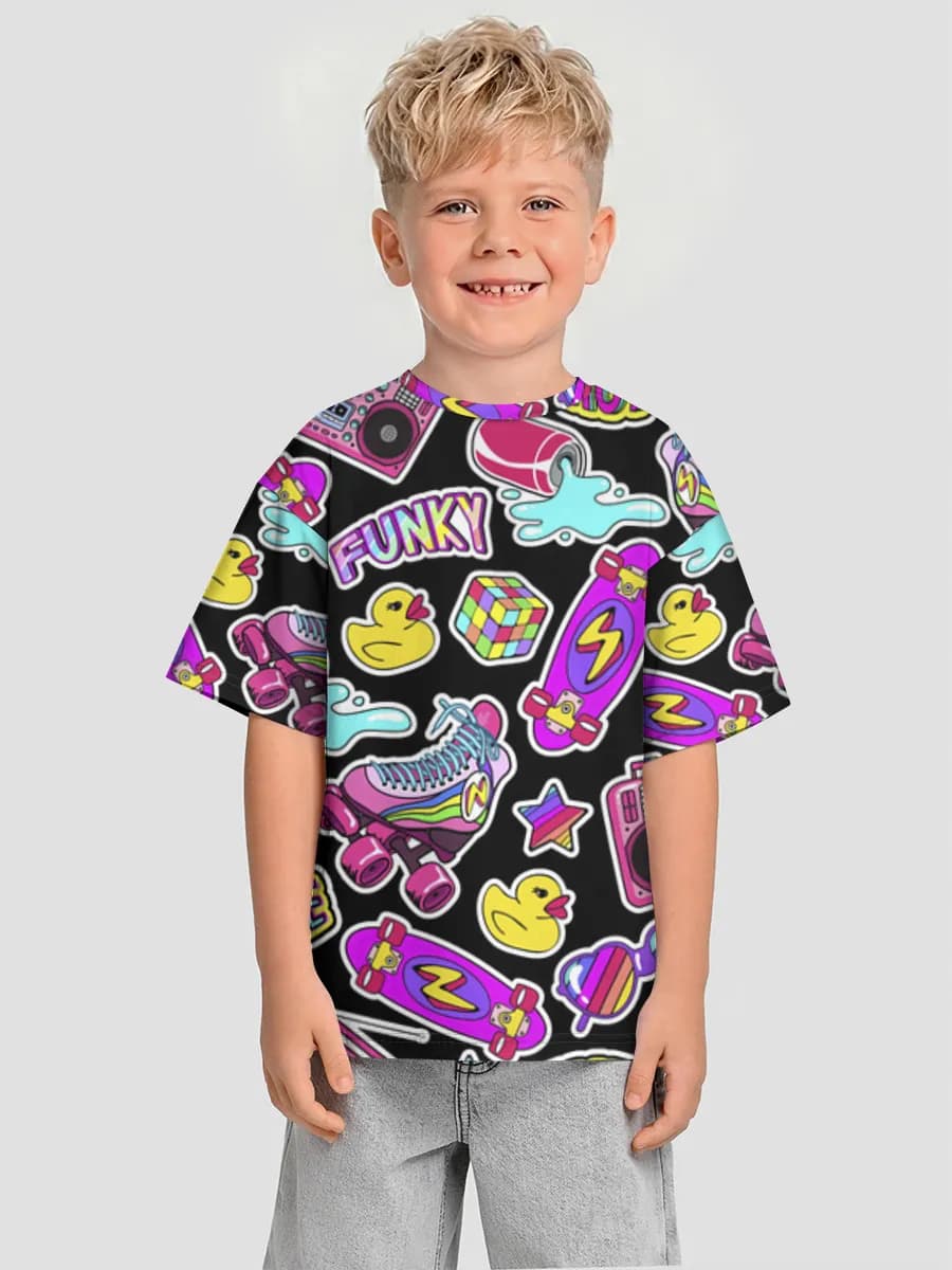 男の子 ビッグシルエット コットンTシャツ
