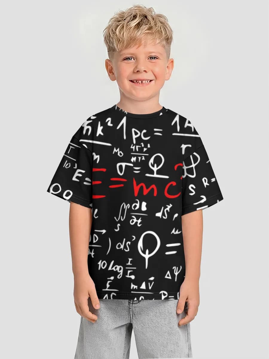 Boys' oversized cotton T-shirt