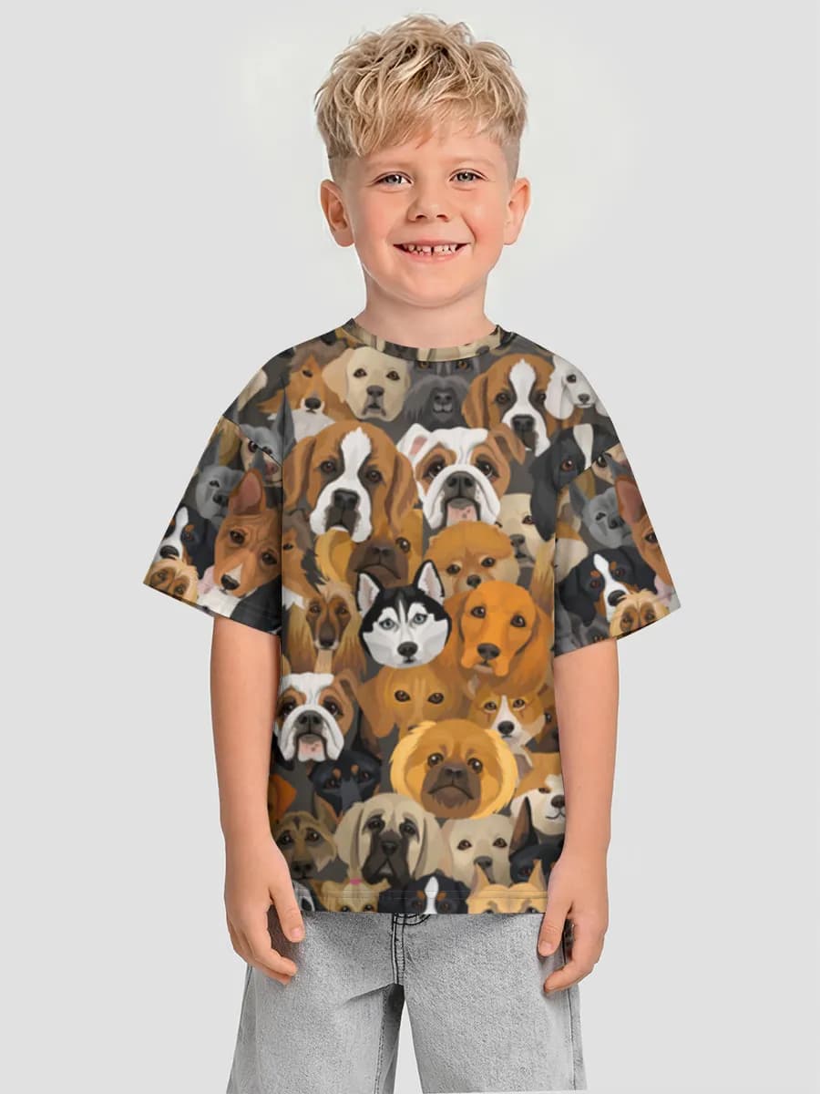 Camiseta Oversize de Algodón Niño