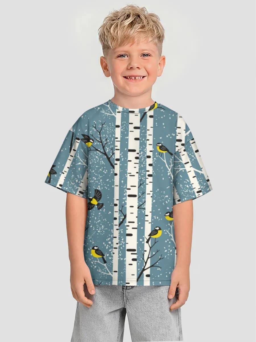 男の子 ビッグシルエット コットンTシャツ