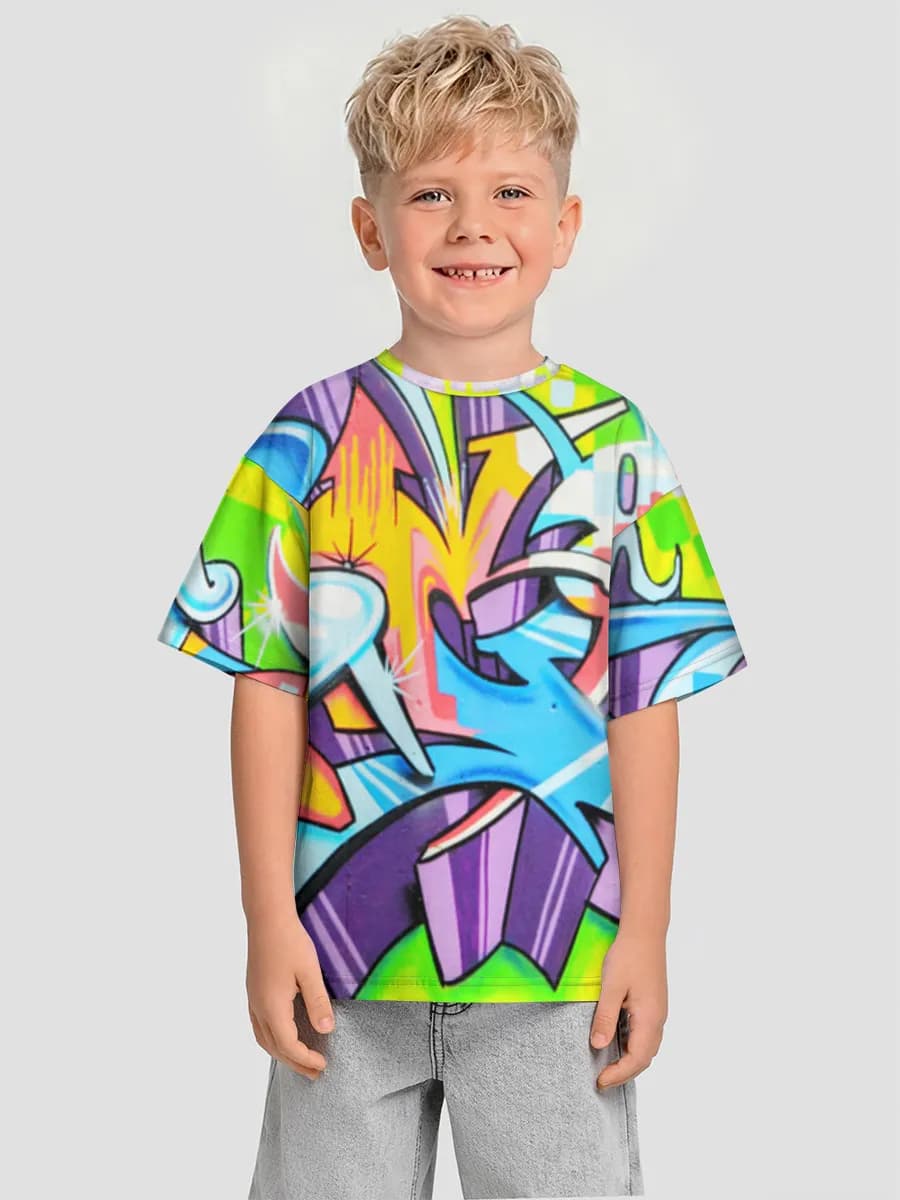 Camiseta Oversize de Algodón Niño