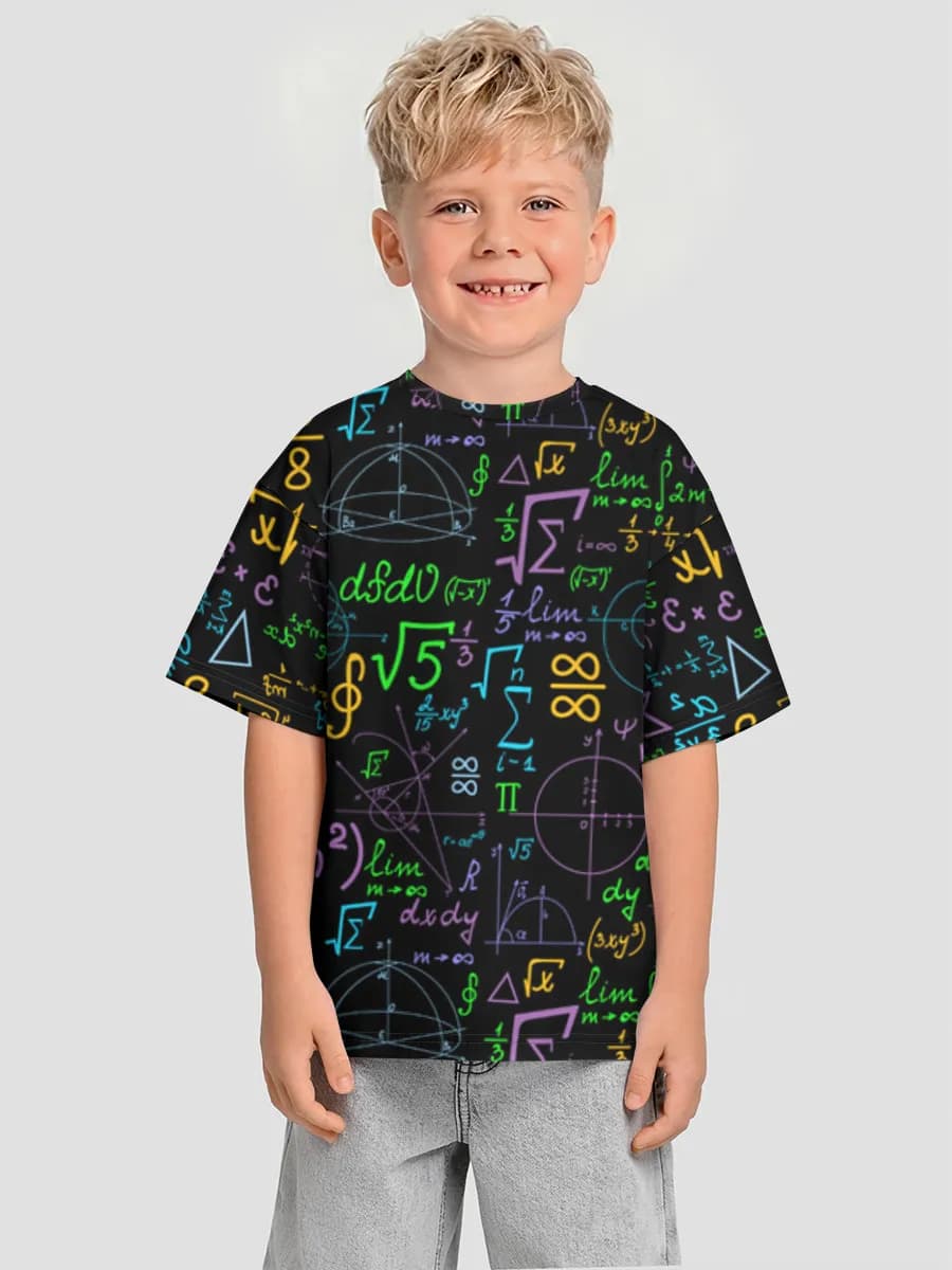 Boys' oversized cotton T-shirt