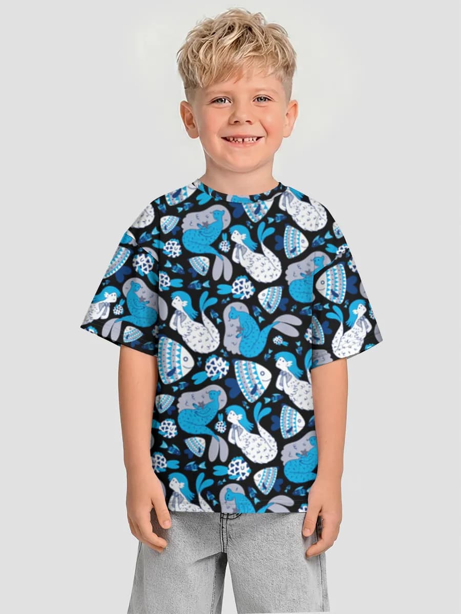 Camiseta Oversize de Algodón Niño