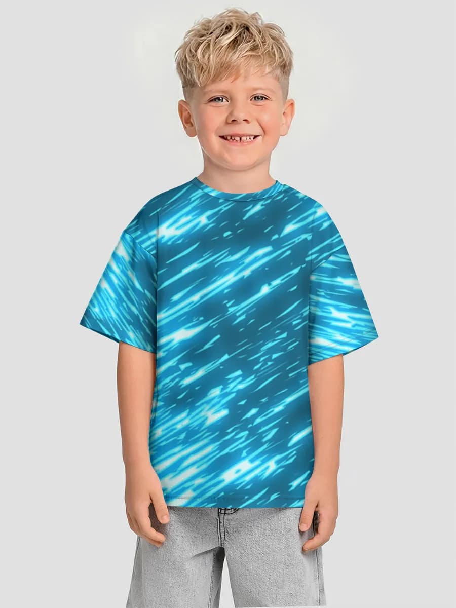 Boys' oversized cotton T-shirt