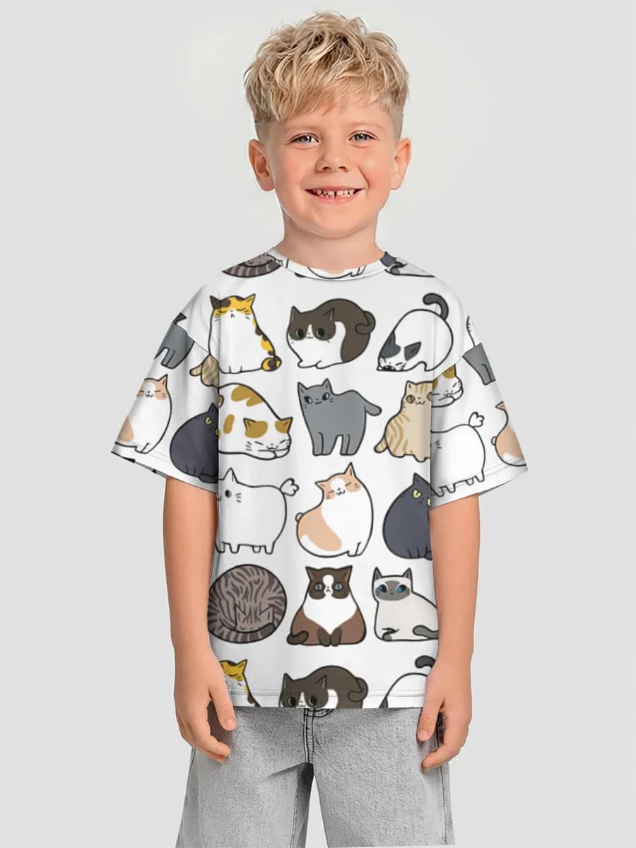 Camiseta Oversize de Algodón Niño