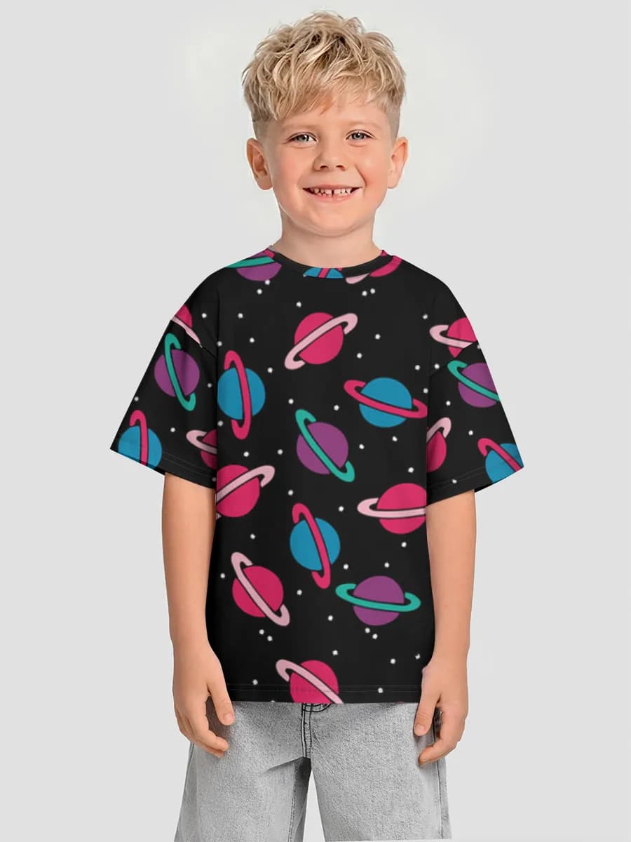 男の子 ビッグシルエット コットンTシャツ