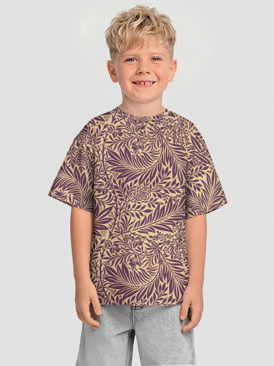 Boys' oversized cotton T-shirt