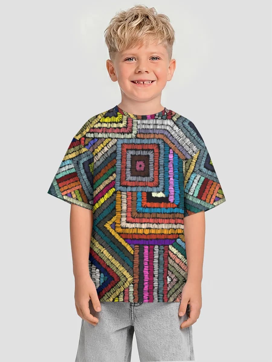 Camiseta Oversize de Algodón Niño