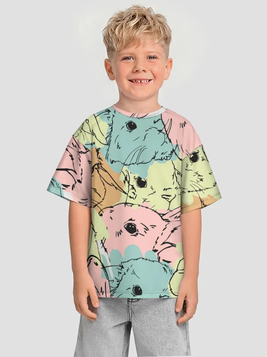 Oversized Baumwoll-T-Shirt Jungen