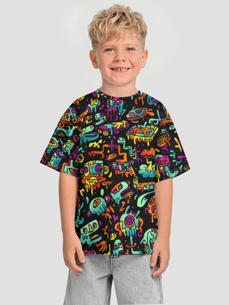 Camiseta Oversize de Algodón Niño