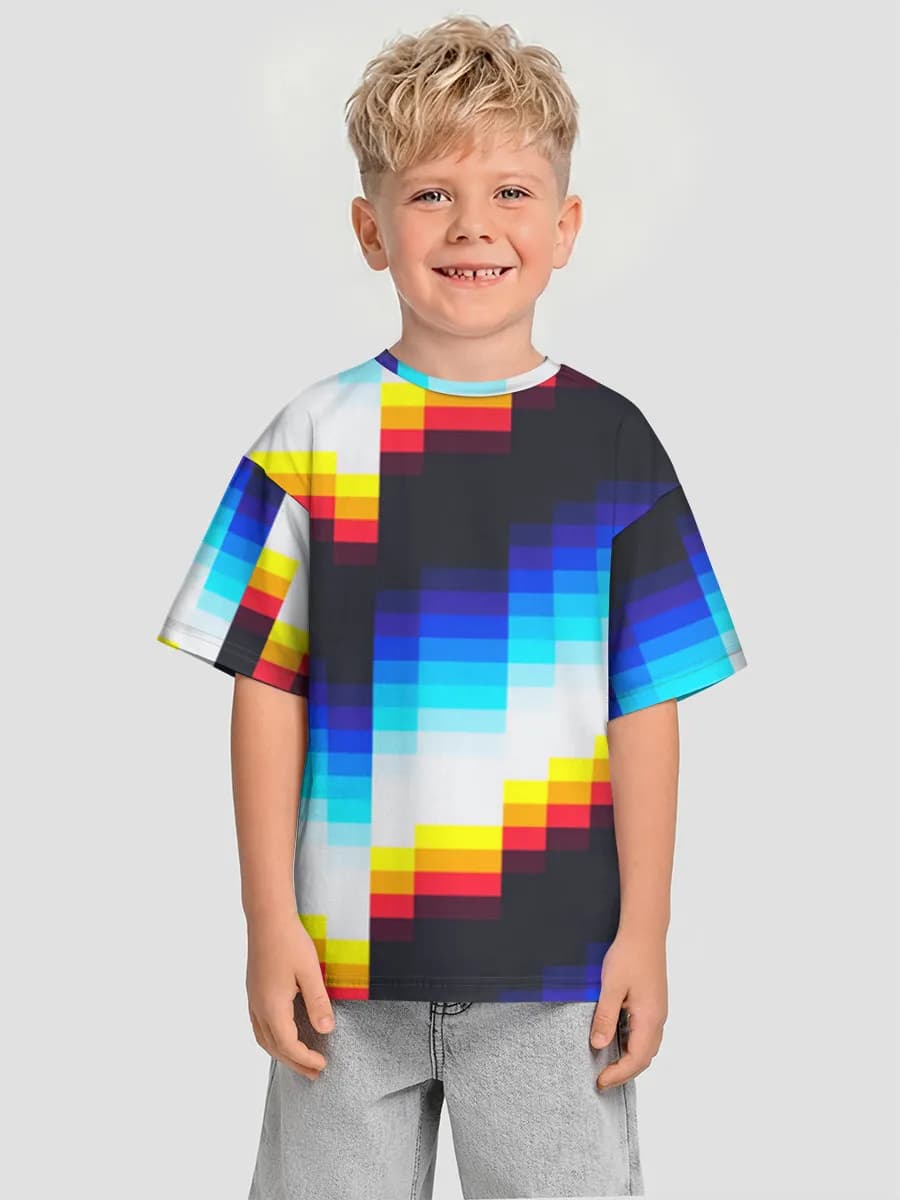 Boys' oversized cotton T-shirt