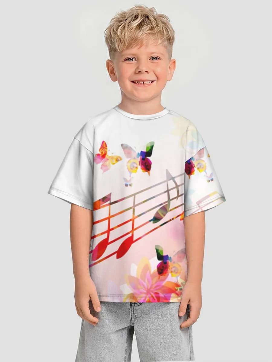 Boys' oversized cotton T-shirt