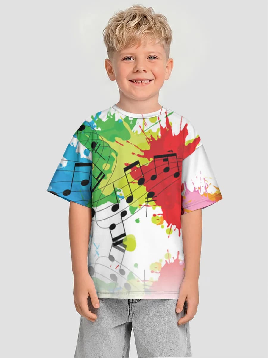 Oversized Baumwoll-T-Shirt Jungen