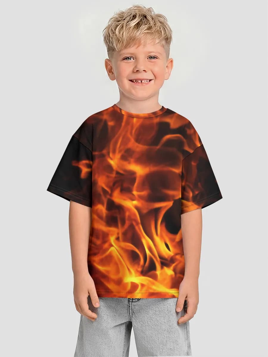 Camiseta Oversize de Algodón Niño