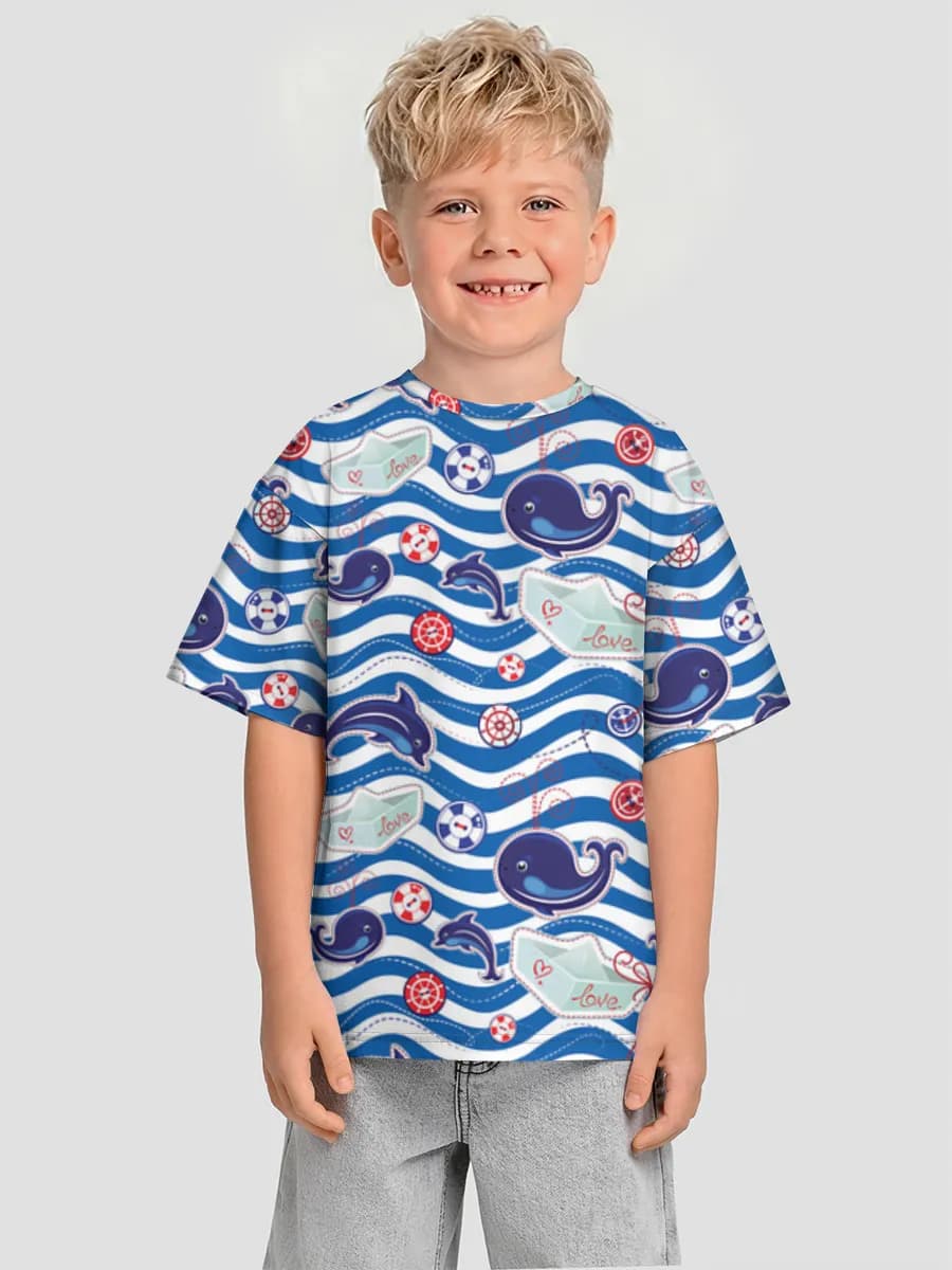 T-shirt coton oversize garçon
